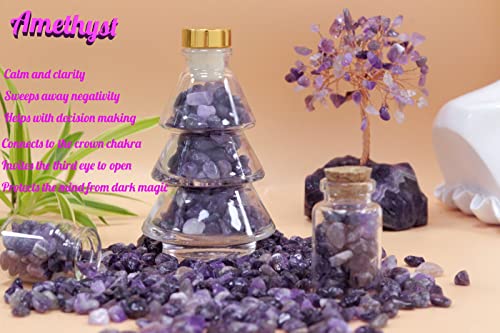 Image of Amethyst Healing Crystal Chips Bulk Gemstones Sets Tumbled Chips Crushed Stones Crushed Crystals Natural Rocks for Fountain Rocks Decoration Reiki Energy Balancing Meditation Aquarium Gravel 0.44lb