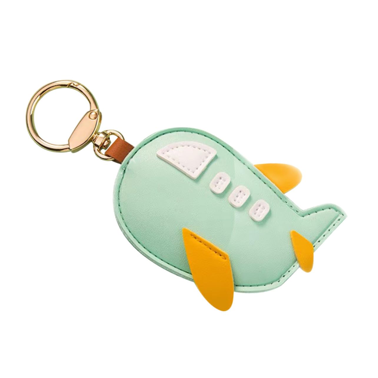 BESPORTBLE Fashionable Leather Cover Pendant for Keychain Access Card Cover Cartoon Design for Family Friends