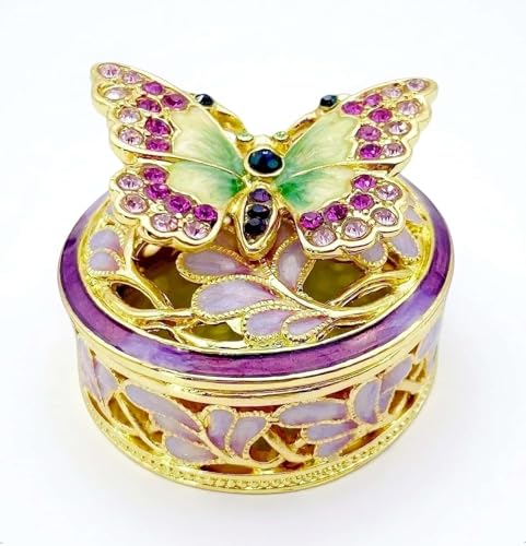 JWT Astyle Elegant Butterfly Jewelry Trinket...
