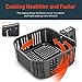COSORI Air Fryer Accessories, Replacement 5.8QT Basket For COSORI CP158-AF, CS158-AF & CO158-AF Air Fryers, Non-Stick, Dishwasher-Safe, C158-FB, Black