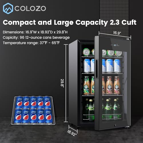 Colozo COW24S1 17 Inch Freestanding Beverage Refrigerator Cooler thumb #1