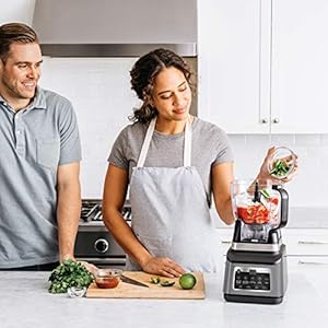 Ninja bn801c professional plus kitchen system with auto iq 72oz pitcher blacksilver 1400w canadian version  urban country home decor