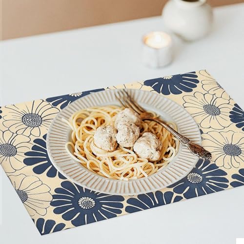 Sets de table ronds blancs en PVC parfaits pour mariages et fêtes - 8