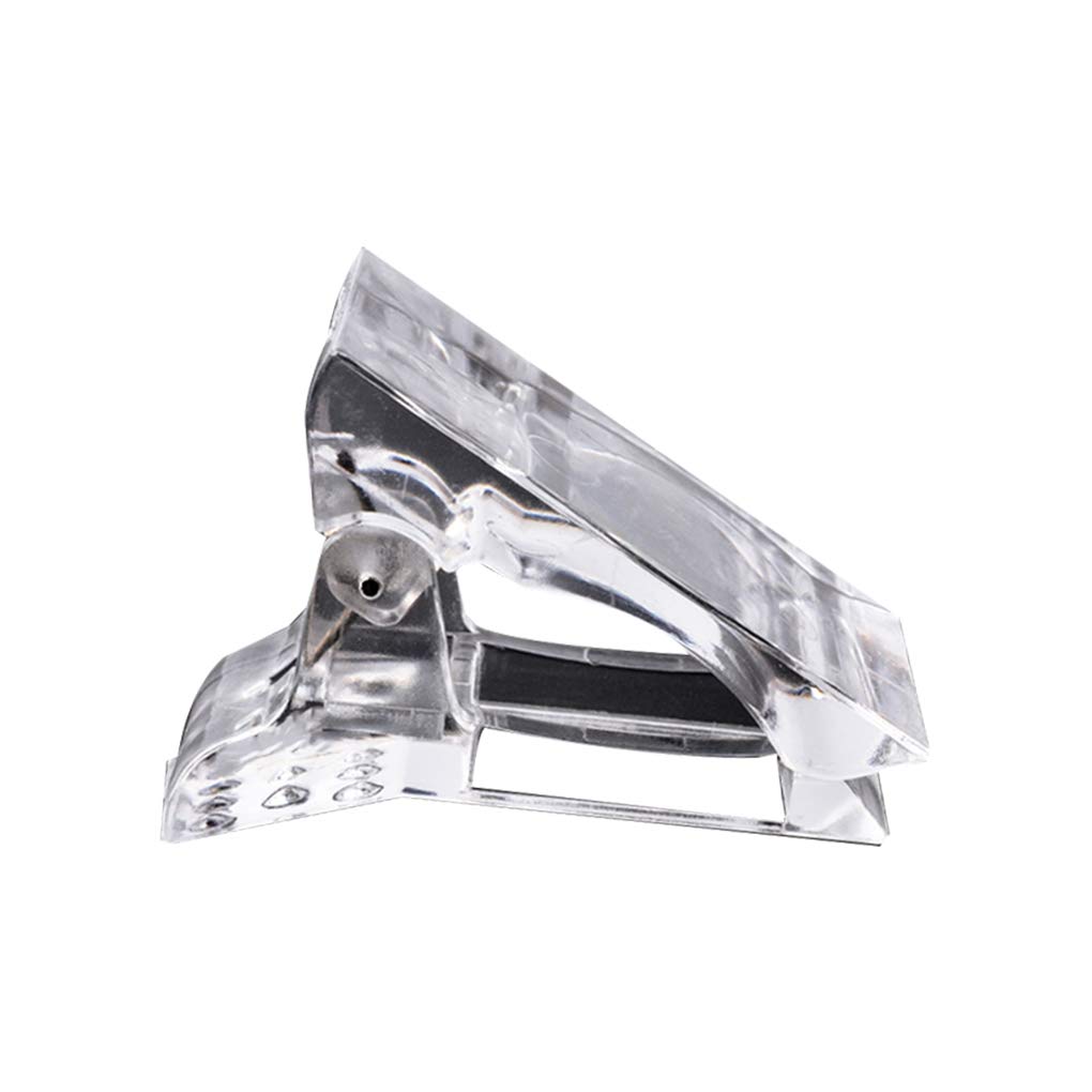 Nail Extension Clamp Nail Tip Plastic Transparent Clamp Manicure Mold Fixed Clip Manicure Accessory
