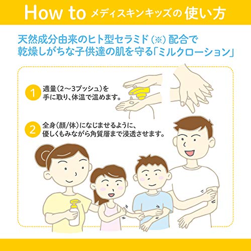 メディスキンキッズ ナチュラルミルクローション 300ml の商品画像 7