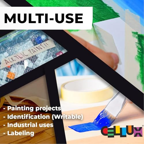 Image of Cellux 2X Ultra Cover Bright Chrome Spray Paint | DIY Quick Drying with Premium Gloss Finish for Metal Wood Wall & Other Surfaces - 400 ML - Pack of 2 with 2 Masking Tape Rolls