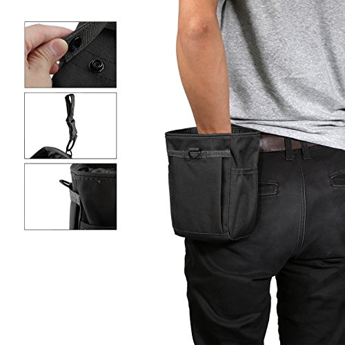 Bolsa de tiza para escalada, gimnasia y levantamiento con bolsillos 6