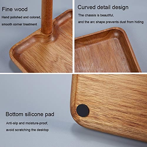 Hogar Estantes De Madera Maciza Clave Bastidores, Bastidores De Almacenamiento Porche, Plaza De La Nuez Ponga Un Teléfono Móvil/Reloj/Cartera