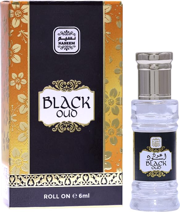 NASEEM Black Oud Attar Roll On Perfume Oil 6ml | Dark Woody Leather Oud Attar | Alcohol-Free-image-22