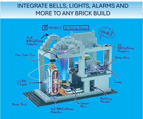 image for Snap Circuits BRIC: Structures | Brick & Electronics Exploration Kit |