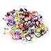 CrazyPiercing Wholesale 80 Flexible Lip Tongue Eyebrow Bar Rings Barbell Piercing Body Jewelry Multicolor