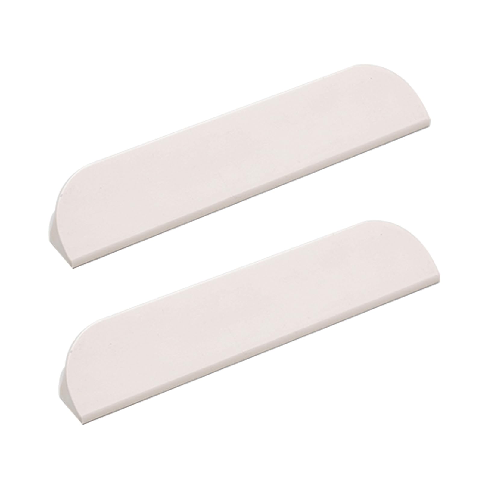 DSWZLQDXB 2 Pieces Drawer Handles Sloping Flat Finger Edge Pull Wardrobe Pulls Closet Multi-Colour Furniture Cabinet Kitchen Aluminum Alloy Knobs Semicircle Door Levers for Cupboard (60mm,Light Grey)