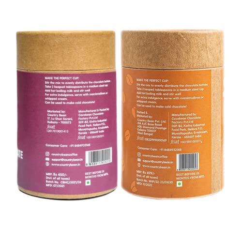 Image of Country Bean Classic and Cappuccino Hot Chocolate | Combo Pack)(200g x 2) | Enjoy hot or cold