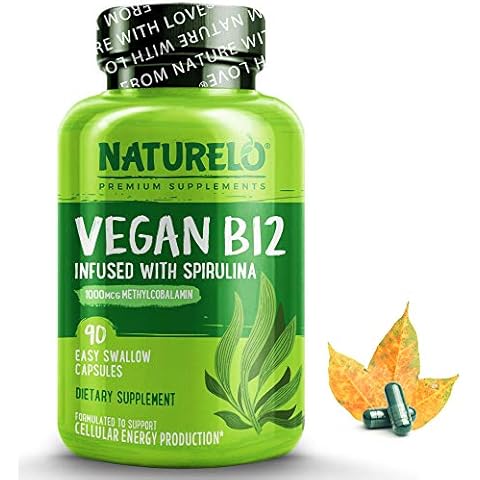 NATURELO Vegan B12 with Organic Spirulina Cover