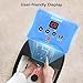 HOSPAN Collapsible Foot Spa with Heat, Bubble, Red Light, and Temperature Control, Foot Bath Massager with 8 Shiatsu Massage Rollers, Pedicure Foot Spa for Relaxation and Stress Relief, Black