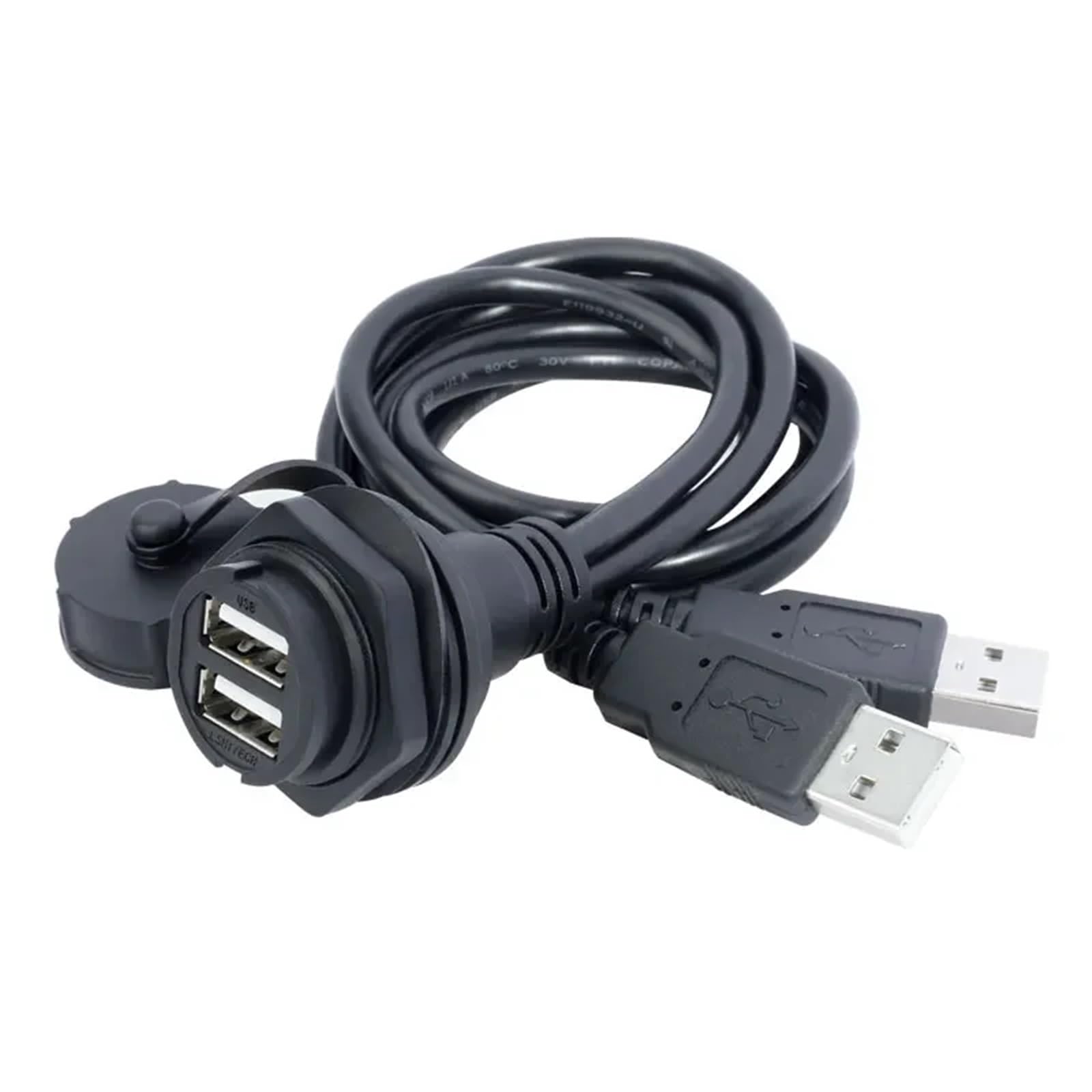 LU25 0,1 m 0,3 m 0,5 m 1 m 2 m 5 m cavo di prolunga impermeabile connettore USB M25 USB 2.0 3.0 adattatore di segnale connessione rapida a doppio canale (5 m USB2.0)