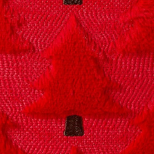 Image of Allorry Christmas Pillow Covers 18x18 inch Set of 2 Christmas Decorations Soft Plush Faux Fur Wool Red Christmas Tree Throw Pillow Cases Winter Holiday Decor for Sofa Living Room PT012Q18