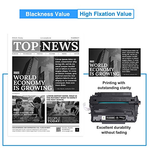 True Image Compatible Toner Cartridge Replacement For Hp Ce255X 55X Ce255A 55A Hp P3015 P3015Dn P3015N P3015X 3015 Enterprise 500 Mfp M521Dn M521Dw M521 M525F M525Dn Printer Ink (Black, 1-Pack) #TOP4