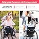 Rollstuhl Tasche für Diskret Katheterbeutel,Urinbeutel Tasche für Rollator,Zeitbeständiger Katheterbeutel Cover für Bett & Rollstuhl,Universell Mit Schlauchabdeckung
