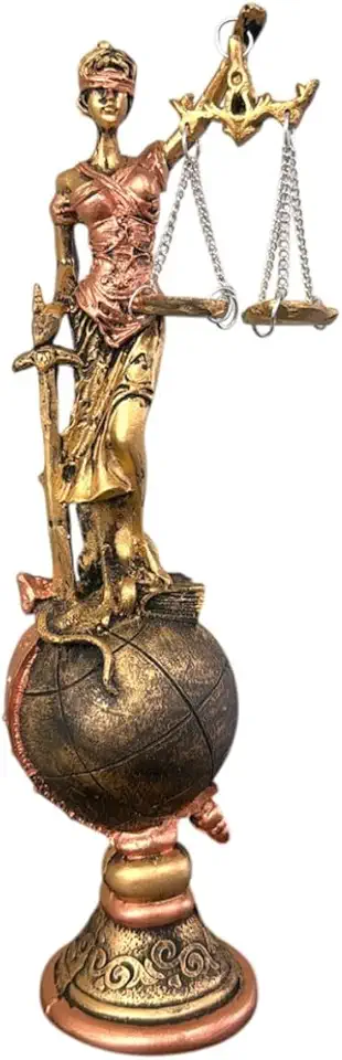 Presente Formatura Direito Estátua Thêmis Deusa Da Justiça Escultura em Resina Advogado