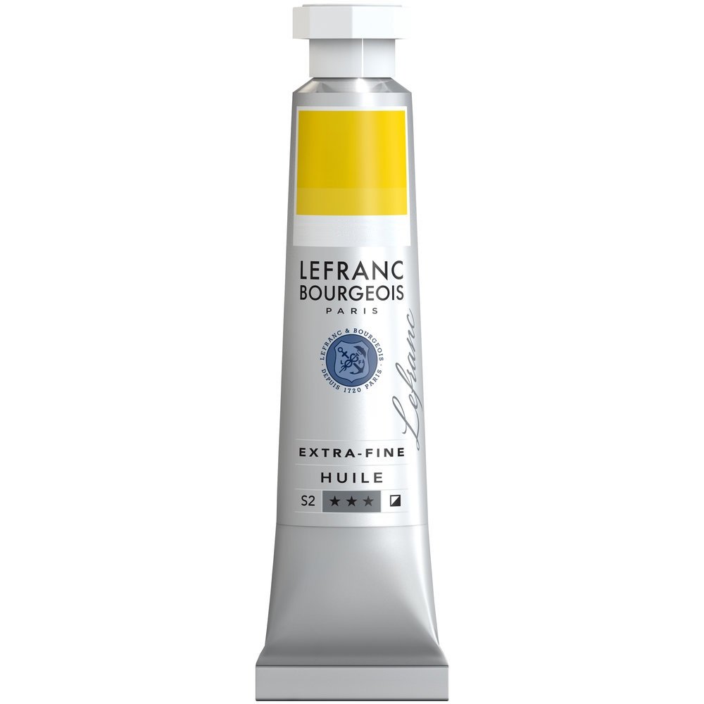 Lefranc Bourgeois 404921 extra feine Ölfarbe in Künstlerqualität aus hochwertigen Pigmenten, lebendige Farben, hohe Lichtechtheit, 20ml Tube - Japanischgelb Dunkel