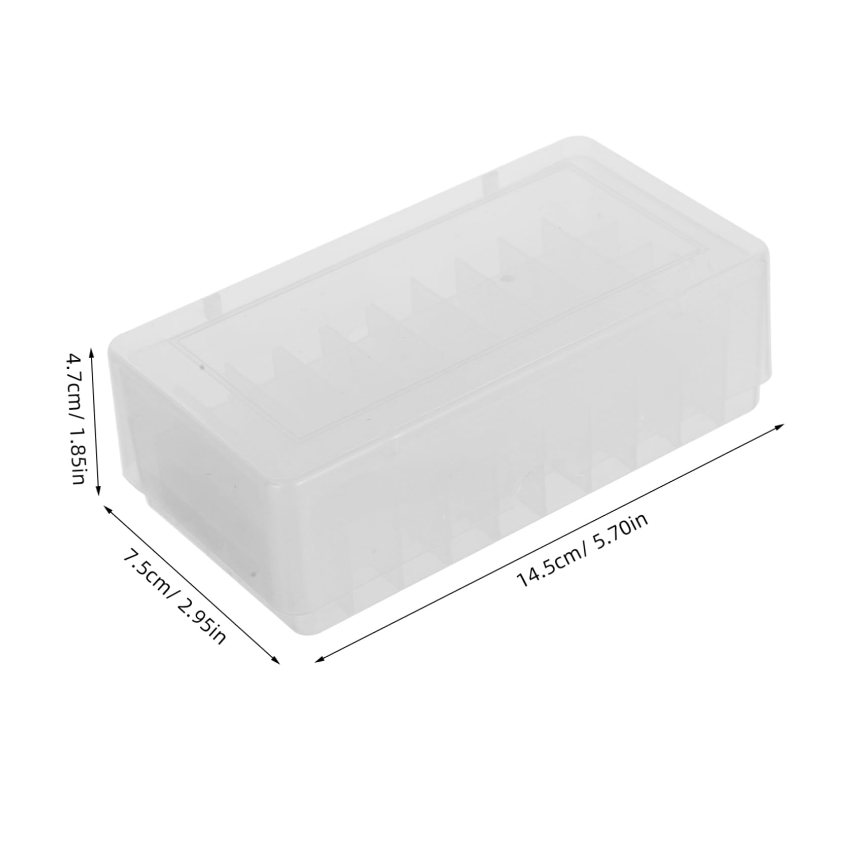 CIYODO Freezer Storage Box 50 Slot Polypropylene Freezer Containers Lids for Sample Vials
