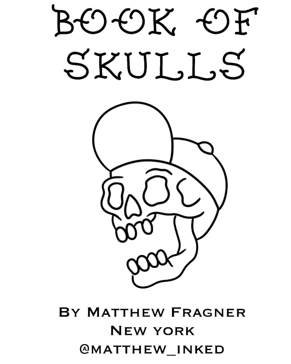 Book of Skulls: Tattoo book of skull outlines
