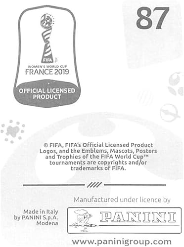 Miniatura 2 de 2019 Panini FIFA Women's World Cup France Album Stickers (Individual Sticker Only) Soccer #87 Onome Ebi Nigeria 2 Inch by 2 1/2 Inch Collectible