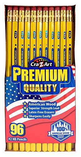 Crayons HB jaunes : résolvez le manque de fournitures avec ce lot de 96 en bois