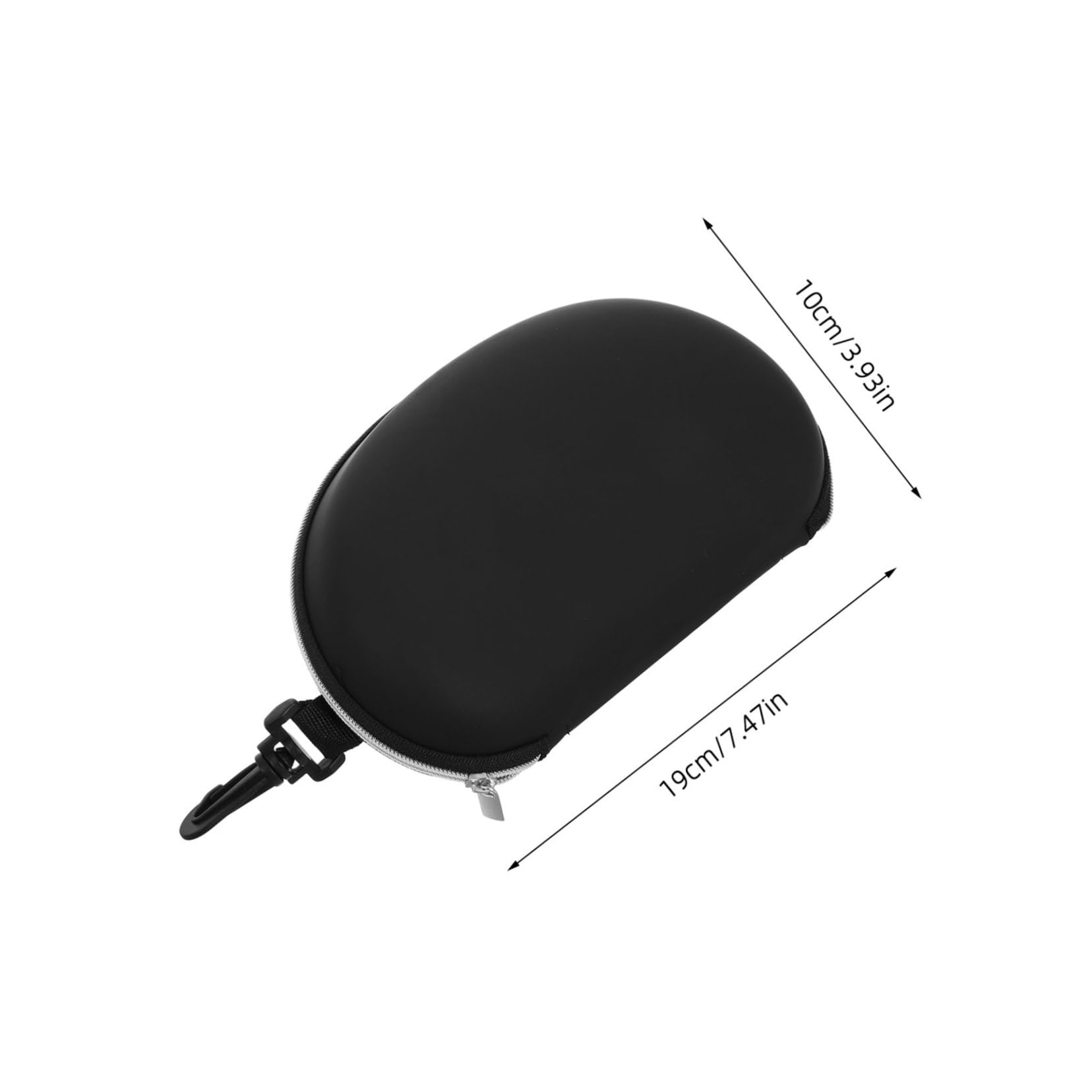 ibasenice Zipper Hard Shell Sunglasses and Eyeglasses Case for Outdoor Travel Portable Eyewear Box with Plastic Hook for Sports and Skiing Style