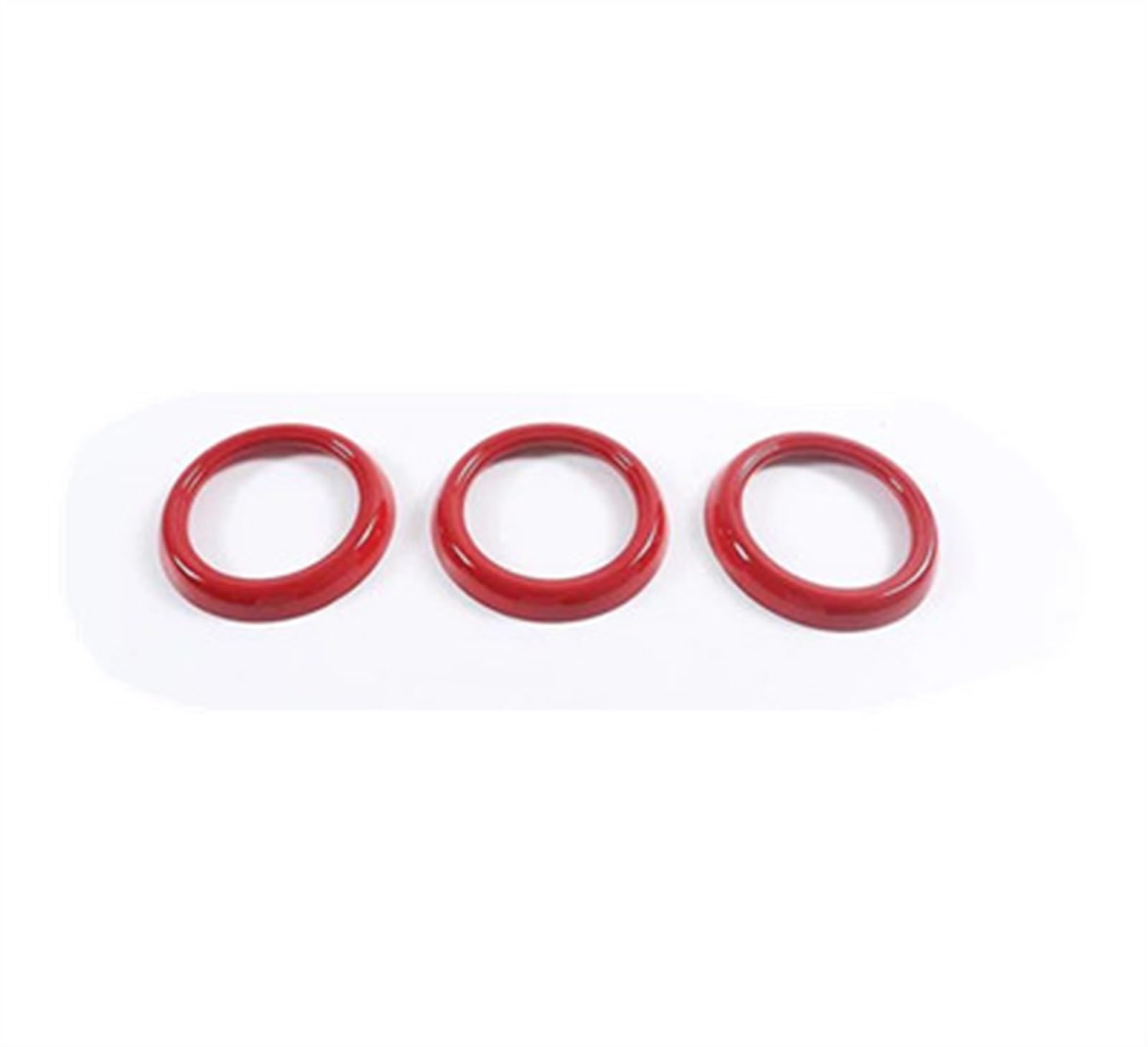 Piwine Rosso Abs Carbon Fiber Car Dashboard Air Outlet Decorative Ring Sticker Interior Accessories For Mazda Mx-5 2016-2023