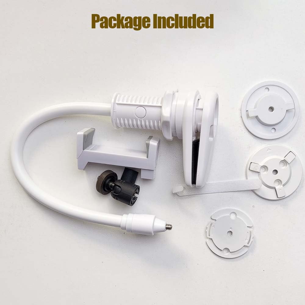 Supporto Universale Flessibile e Rotante per Monitor Video per Bambini, Clip per Culla e Scrivania, Compatibile con Hellobaby HB30 HB32 HB35 HB50, Philips Avent SCD843/26 SCD833/26, Vtech