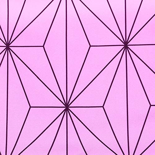 MAKE CHEERFUL 麻の葉柄 麻の葉模様 布 生地 ツイル ピンク 和柄 (麻の葉模様 桃, 145cmx150cm)