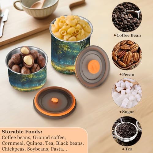 Envase para café de acero inoxidable 500ml con tapa hermética miniatura 5