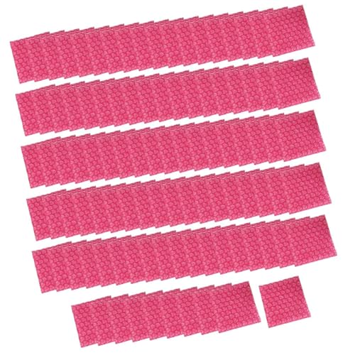 100x Love Bubble Bags Cushioning Packaging Bags Anti Static Thickening Foam Packing Bags Bubble Pouches for Shipping Storage, Rose Red, S