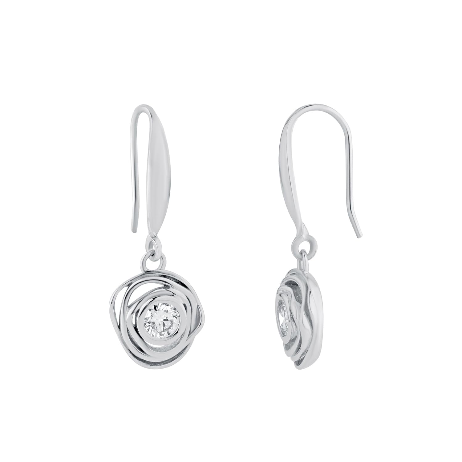 Voylla Rosette Lab-Grown Diamond 925 Sterling Silver Drop Earrings For Women, Premium Gift, Luxury, Fashion, Valentine's, ... - Review, Price and Buying Guide