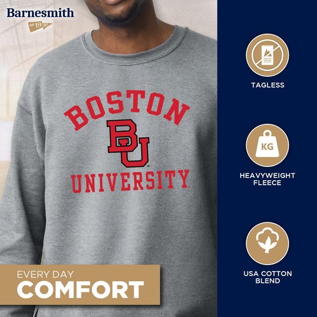 Image of Ivysport Crewneck Sweatshirt for College, Heritage Logo, Color, Adult Unisex