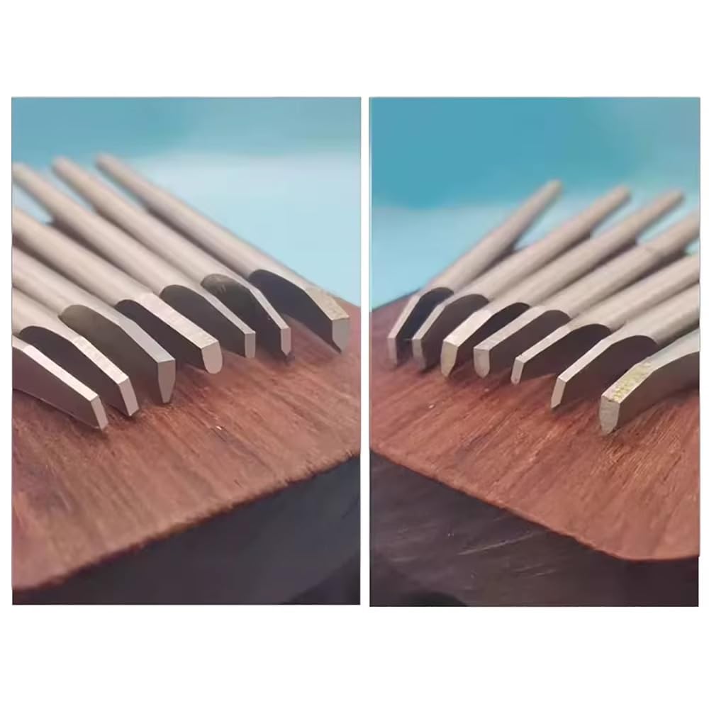 Toplionace Juego Profesional de 8 Piezas para Grabado de Sellos de Cobre con Cuchillas Intercambiables de Acero de Alta Velocidad y Estuche Metálico.