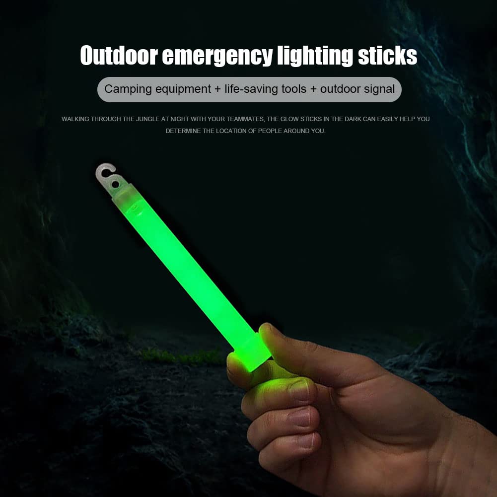 Kit de Supervivencia de 10 Piezas Palos de Luz de Emergencia de Palos Brillantes para Acampar y Terremotos de Supervivencia de Emergencia