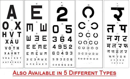 Image of EEP || Eye Vsion Test Chart || Professional Snellen Eye Test Chart ||Snellen Vision Chart A ||Vision Chart For Eye Test (English Chart) || Medical Vision Testing Chart || 60-6 Distance Measurement