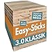 Produktbild Bastelholz Eiche Easy-Sticks 3.0 16 cm Eiche  160 Stück  OHNE Klebeband  Hölzchen für DIY Projekte und Deko  Hölzer zum Bauen und Verkleiden