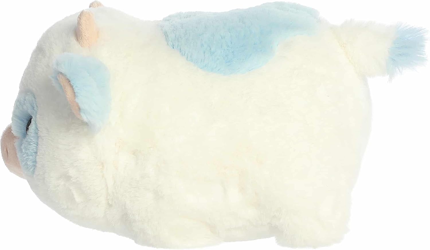 Aurora® Adorable Spudsters™ Bonnie Blueberry Cow™ Stuffed Animal - Round Shape Makes for Comforting Cuddles - Perfect for Kids All Ages and Animal Loving Adults - Blue 10.5 Inches