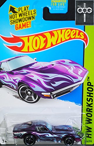 Hot Wheels 2014 HW Showroom 1969 Chevrolet Corvette Super Treasure Hunt Pink Purple