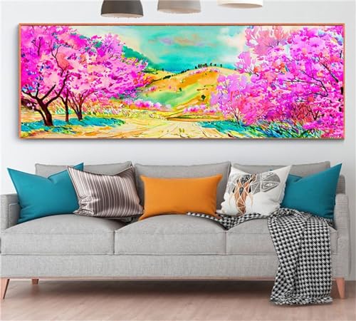 Peinture diamant adulte arbre abstrait s101 grand kit de broderie cristal haut de gamme 80x160