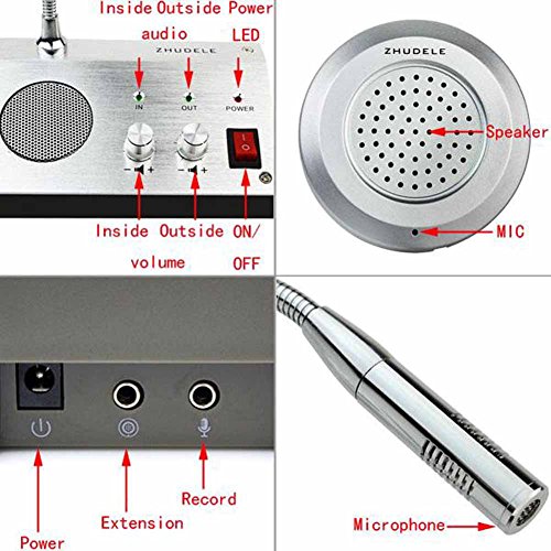 image for Higoo ZDL-9908 Bank/Office/Store/Station Counter Window Intercom Syste