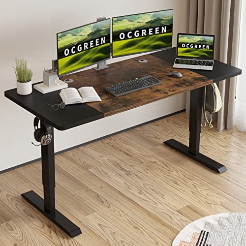 Escritorio Ajustable en Altura Escritorio Eléctrico Ajustable en Altura con Tablero de Mesa...