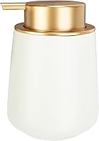 Vista 8 de Dispensador de jabón de manos, dispensador de jabón para platos de mármol, dispensador de jabón para encimera, botellas de loción de mano, Blanco