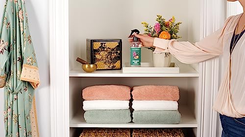 Image of Caldrea Linen and Room Spray Air Freshener, Made with Orange Peel and Ylang Ylang flower Essential Oils, Plant-Derived and Other Thoughtfully Chosen Ingredients, Orange Blossom Bamboo scent,16 oz
