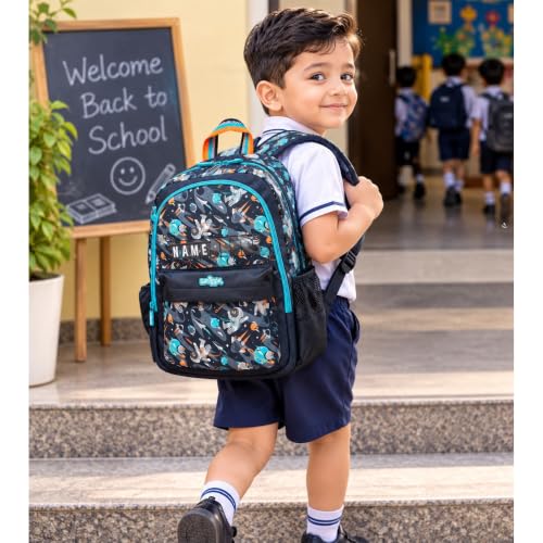 Image of School Backpack for Kids, Adjustable Padded Straps, SMIGGLE Bags for Stylish Durable Backpack Shoulder School Bags for Birthday Gift for children Tuition Bag