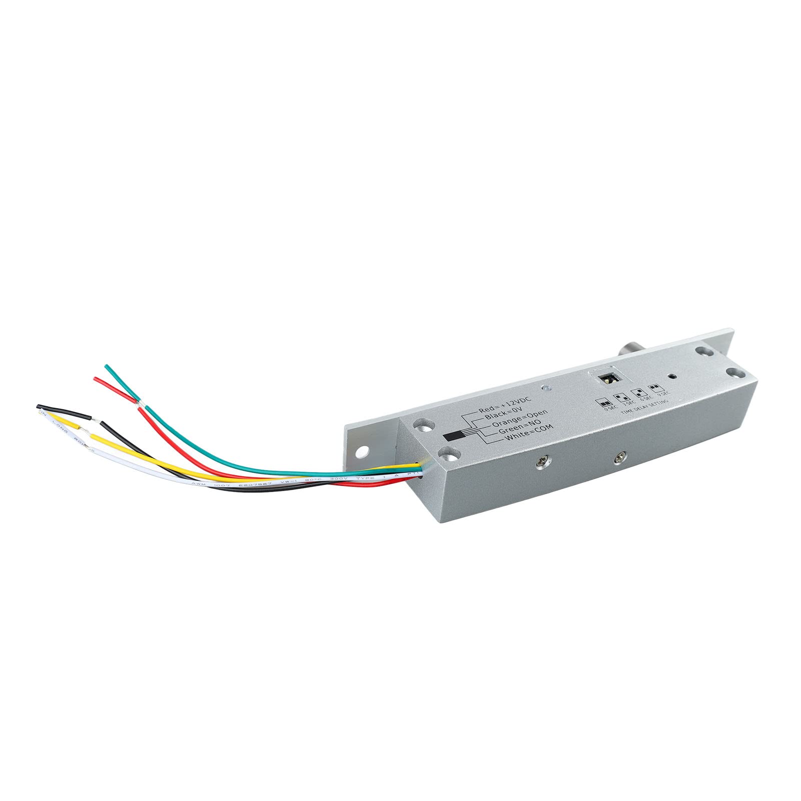 ANGGREK Verrouillage Électrique de Boulon Étroit Gâche Morte pour Porte DC12V avec délai et LED pour Contrôle d'Accès